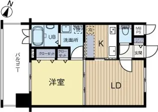 エンクレスト薬院II【13階】の間取り