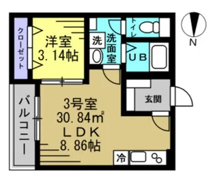 AJ千葉寺003【2階】の間取り