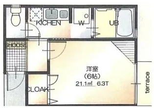 CROSS【2階】の間取り