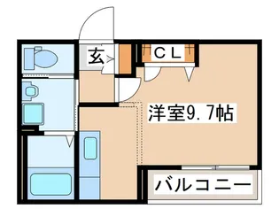 フラッツ上杉【2階】の間取り