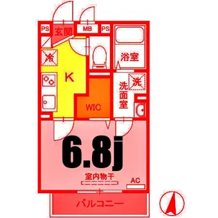 サンハイツ パート11【3階】の間取り