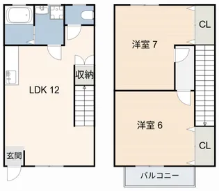 池田ハイツIII【1階】の間取り
