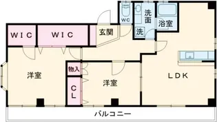 ベルベーヌマンションミュー【3階】の間取り