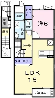 コモドカーサA【2階】の間取り