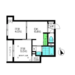 アルディア蒲田【2階】の間取り