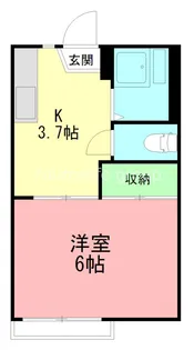 コーポハナミズキ【2階】の間取り