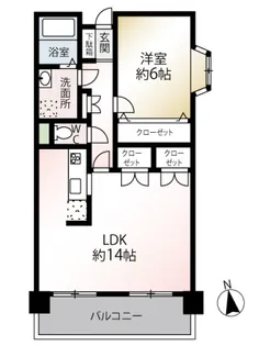 ファミール江田【1階】の間取り