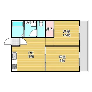 フェニックス豊中II【3階】の間取り