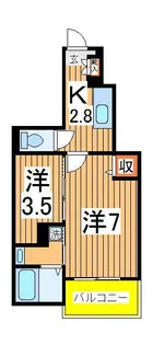オルム・アルページュ【1階】の間取り