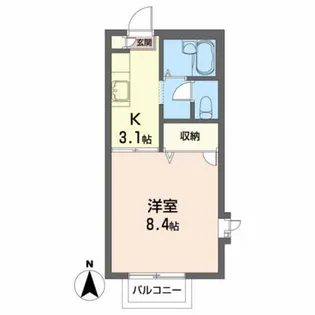 エコープラザIII【2階】の間取り