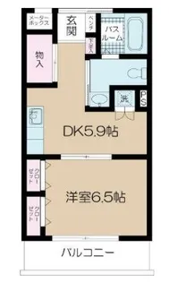 ルミエール綱島2号館【3階】の間取り