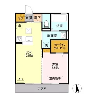 ビオス【1階】の間取り
