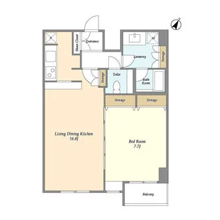 ナーベルお茶の水【11階】の間取り