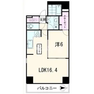 東京都港区芝大門1【マンション】の間取り