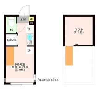東京都杉並区和泉1【アパート】の間取り