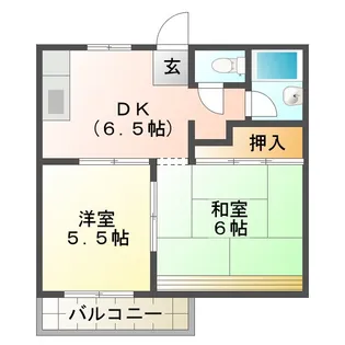 サンコーポコシバ【2階】の間取り
