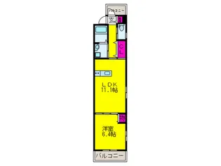 オプト平野本町【3階】の間取り