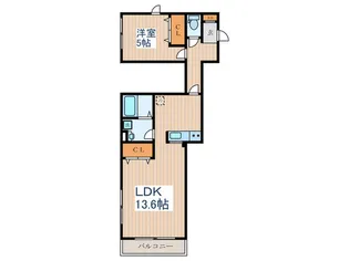 blanc noir【2階】の間取り