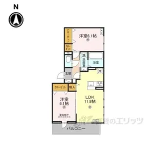 LaMaison塚口【3階】の間取り