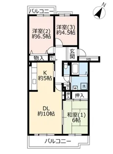 UR多摩ニュータウンエステート愛宕【3階】の間取り