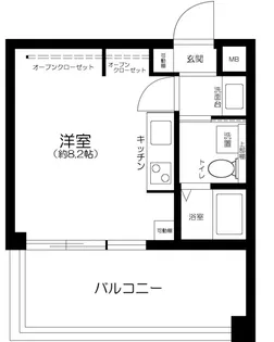 サンセール神楽坂【4階】の間取り