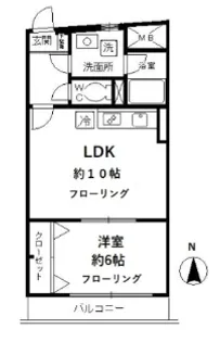 ローズガーデン【2階】の間取り