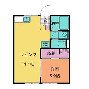本ノ原コーポ【1階】の間取り
