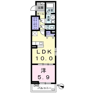 アルファウエスト【3階】の間取り