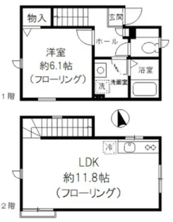 東京都板橋区富士見町【一戸建】の間取り