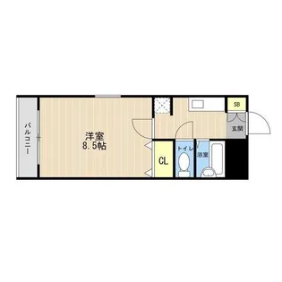 クロノスV花園【4階】の間取り