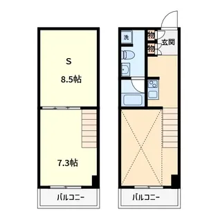 リブシス浦和【7階】の間取り