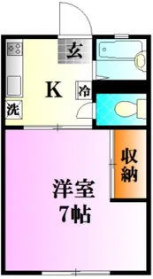 ルベリエD【1階】の間取り