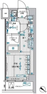 ブライズ中野南台【2階】の間取り
