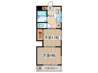 山本コーポ【3階】の間取り