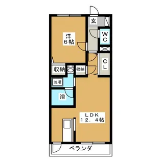 カーサ・ニシワキ【1階】の間取り