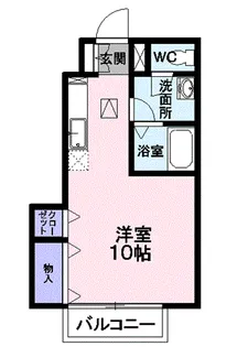 エステセレッソ B棟【1階】の間取り