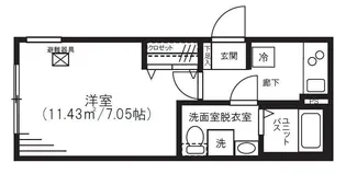 湯島レジデンス【1階】の間取り