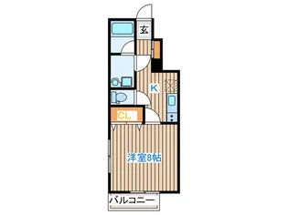 アスコット大野田【1階】の間取り
