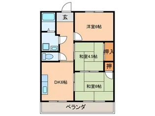 サンヒルズハイム【4階】の間取り
