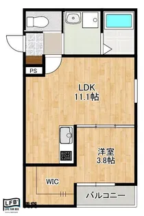 LFB APARTMENT桜木II【1階】の間取り