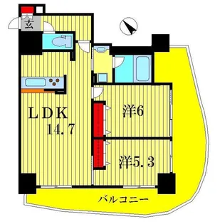 果樹園ST【7階】の間取り