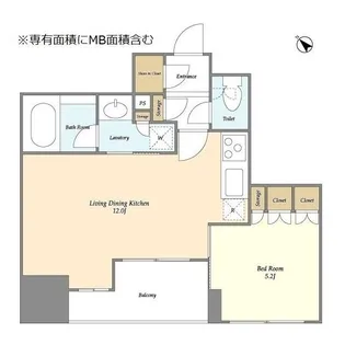 クレストコート日本橋人形町【14階】の間取り