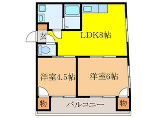 コート ウエル シモ【3階】の間取り