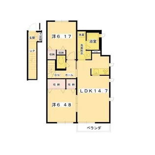 マーヴェラス柴崎【2階】の間取り