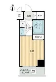 ライオンズマンション錦糸町第8【3階】の間取り