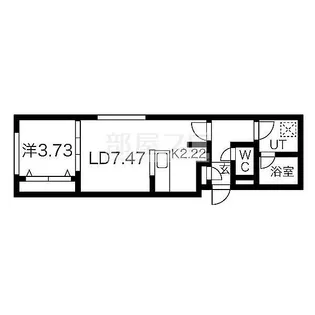 シエル琴似【4階】の間取り