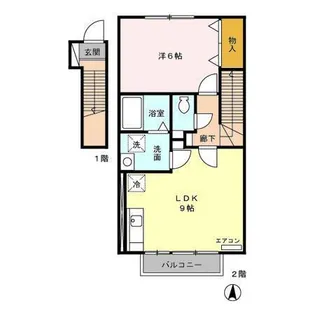 グランモア泉中央【2階】の間取り
