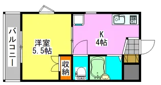 ハイネス津田沼【3階】の間取り
