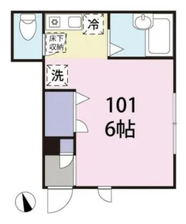 ドエル喜多見【1階】の間取り