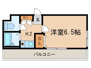 メゾンヴェ-ル塚口【1階】の間取り